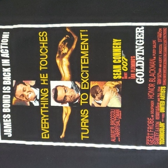 All Sport Vintage 90's Tee 007 James Bond black single stitch tee made in USA - Picture 2 of 16